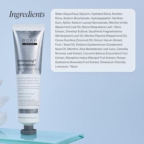 Boka Toothpaste - Fluoride Free Toothpaste, Nano Hydroxyapatite Toothpaste — view 5