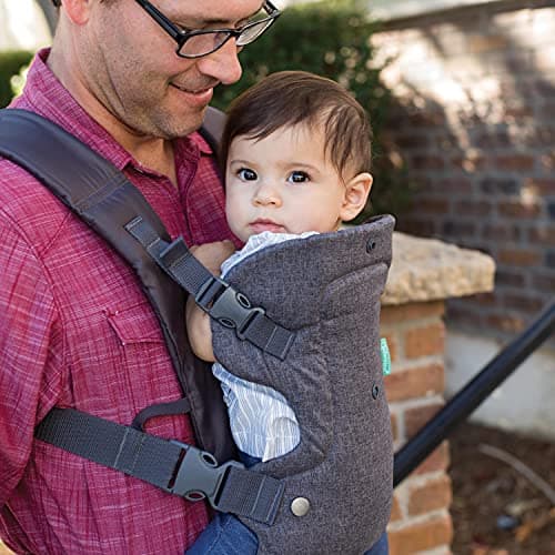 Infantino Flip 4-in-1 Baby Carrier Convertible Ergonomic, Gray — view 5