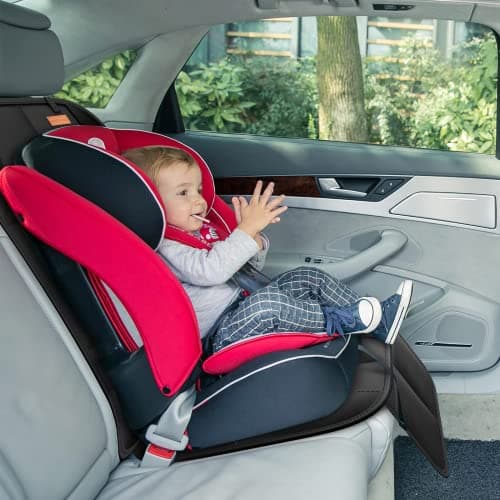 Smart eLf Car Seat Protector, 2Pack car seat Protector for Baby carseat with Thickest Padding, Non Slip Backing Mesh Pockets for Baby, Pet — view 3