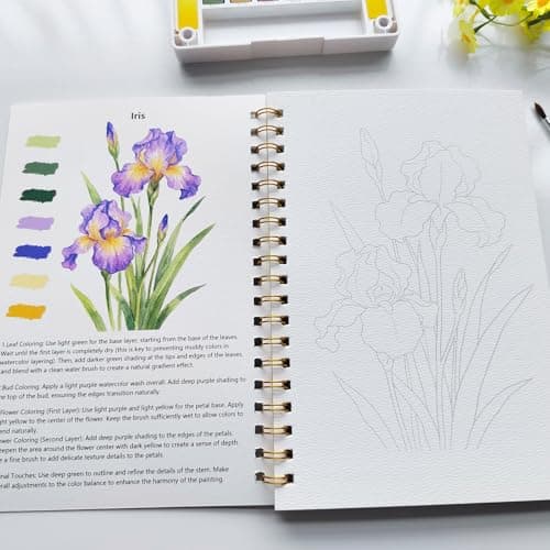 Watercolor workbook (Flowers) — view 2