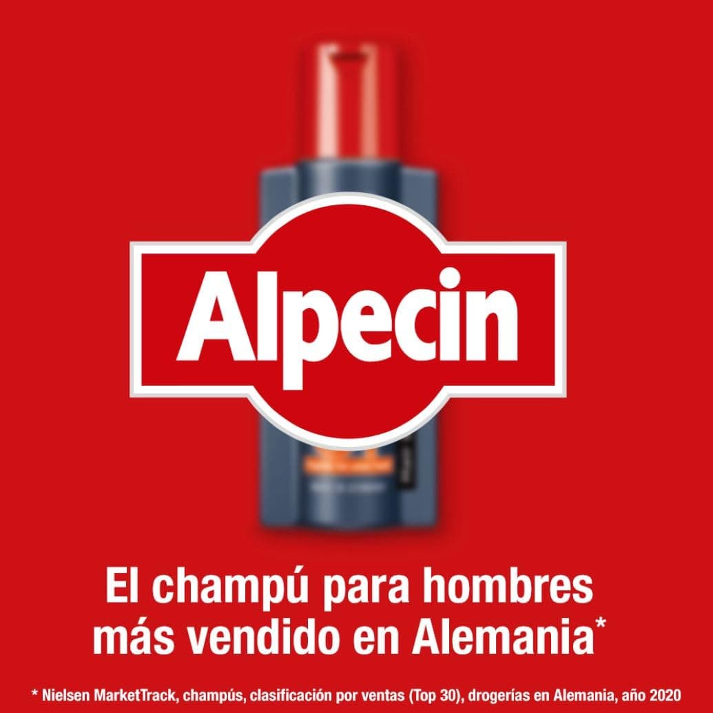 Alpecin Caffeine Shampoo C1 2x 375ml | Champu anticaida hombre y con cafeina | Tratamiento para la caida del cabello | Alpecin Shampoo Anti Hair Loss Treatment Men — view 6