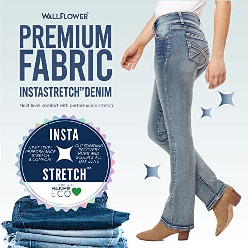 WallFlower Women's InstaStretch Luscious Curvy Bootcut Jeans, Jenna, 13 — view 6