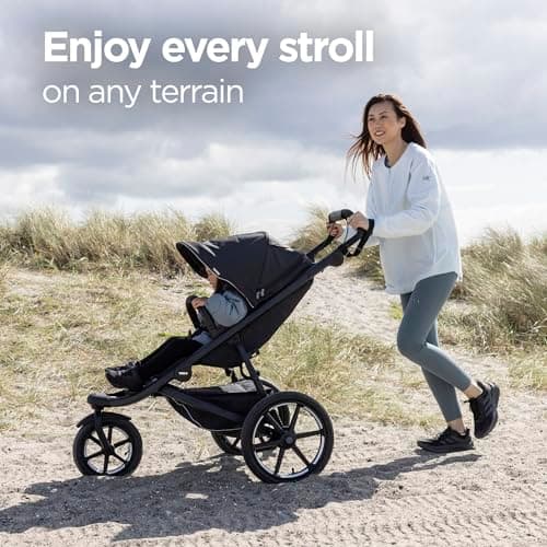 Thule Urban Glide 3 Single Child All-Terrain Stroller, Full-Suspension System, Air-Filled Tires, Upright seat with Adjustable Recline and Built-in legrest — view 2