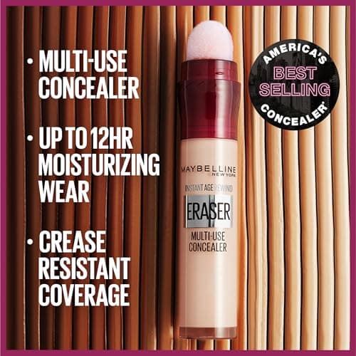 Maybelline Instant Age Rewind Eraser Dark Circles Treatment Multi-Use Concealer, 110, 1 Count (Packaging May Vary) — view 3