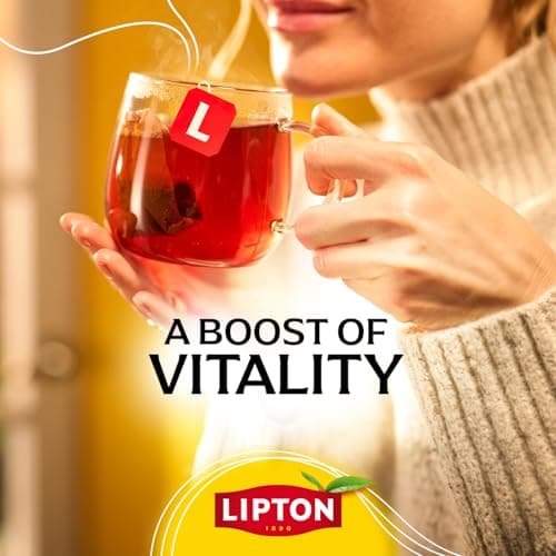 Lipton Black Tea Bags, Hot or Iced High Caffeine Tea, 100 Total Bags — view 5