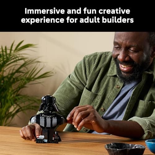 LEGO Star Wars Darth Vader Bust - Collectible Building Set for Adults, Ages 18+ - Star Wars Gift for Men & Women - with Darth Vader Minifigure - Bedroom or Shelf Decor - 75439 — view 2