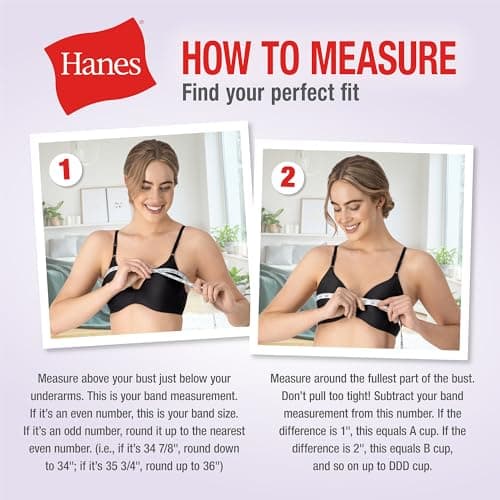 Hanes Womens Cropped Bralette, Breathable Pullover Bra, Crop Top, Solid Or Assorted, 3-pack Bra, Sky Grey Heather/Concrete Heather/White, Medium US — view 4