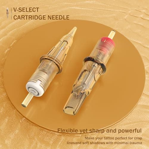 EZ Tattoo Cartridge Needles - 20Pcs #10 (9RM) Bugpin Curved/Round Magnum Disposable Tattoo Needles Cartridges for Rotary Tattoo Machine Pen Gun - V SELECT