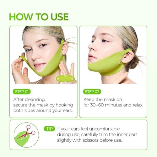Dr.Melaxin CACTOX V-Lifting Mewing Band – Cactox + Caffeine + Collagen Double Chin Lifting Band for Sagging Jawline & Facial Puffiness | 115.49% Jaw & Chin Lifting Improvement | Korean V-Line Lifting — view 5
