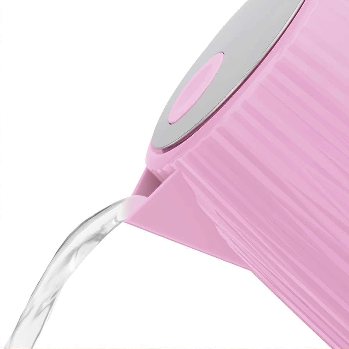 Russell Hobbs Electric Kettle (Hot Water, Tea or Coffee, 1.7L, Push to open lid, Perfect pour spout, Removable washable filter, Illuminated switch, Chrome accents, Raspberry, 3000W) Eden 27362 — view 4