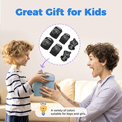 BOSONER Kids/Youth Knee Pad Elbow Pads for Roller Skates Cycling BMX Bike Skateboard Inline Rollerblading, Skating Scooter Riding Sports — view 6