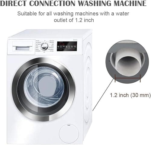 Washing Machine Drain Hose, Universal Drain Hose Extension Kit for Washer, Dishwasher, Flexible Discharge Hose for LG/GE/Samsung, Fit up to 1-1/2 Inch Drain Outlets (400, Centimeters) — view 5