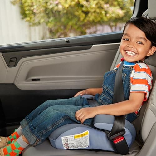 Cosco Topside Backless Booster Car Seat, Lightweight Booster Seats for Cars 40-100 lbs, Backless Booster Seat for Car, Turquoise — view 4