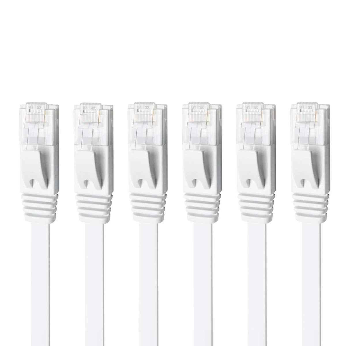 Yauhody CAT 6 Ethernet Cable 0.5m Black 6Pack Network Cable High Speed CAT6 Ethernet Patch Leads 0.5m Lan Cable CAT6 Gigabit Internet LAN Patch Cable for TV Gaming Router(6Pack Black) — view 20