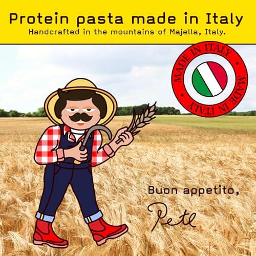 Low Carb, Protein Pasta Variety | Penne, Rotini, Elbow Macaroni with 17g Protein, 7g Carbs | Healthy, Keto Pasta Made in Italy | 3-Pack, 8oz - Pete’s Pasta — view 7