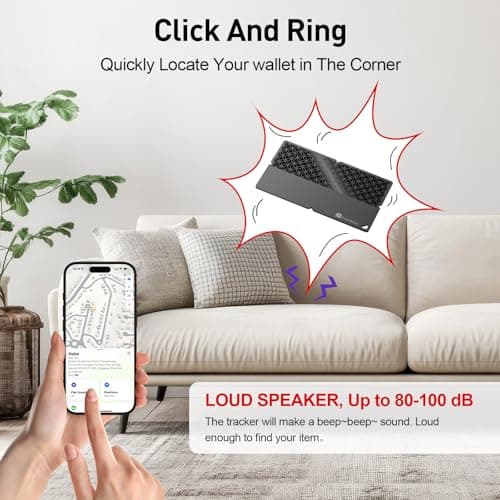 2026 Apple MFi Certified Wallet Tracker Smart Card for Find My iPhone Ultra Thin Air Tracker Tag for Travel, 5 Years+ Staying Power, IP69 Waterproof, Key Finder & Item Locator for Keys, Bags, Passport — view 2