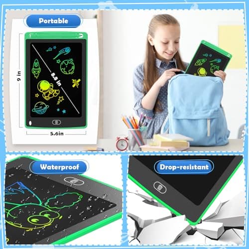 4 Pack LCD Writing Tablet for Kids, 8.5 Inch Colorful Doodle Board Drawing Tablet, Educational Learning Toys Birthday Gifts for Boys Girls Age 3 4 5 6 7 8 — view 5