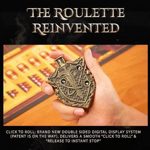 Roulette Dice V3.0 The Final TTRPG Click to Roll Spinning Dice Upgrade for Role Playing Dice DND Dice Sets Press to Roll Balanced and Fair Made from Zinc Alloy Pocket Size Precision Reading — view 3