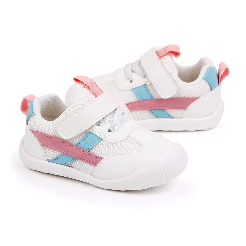 MK MATT KEELY Baby Boys Girls First Walking Shoes Toddler Anti-Slip Soft PU Leather Prewalker Sneakers — view 5