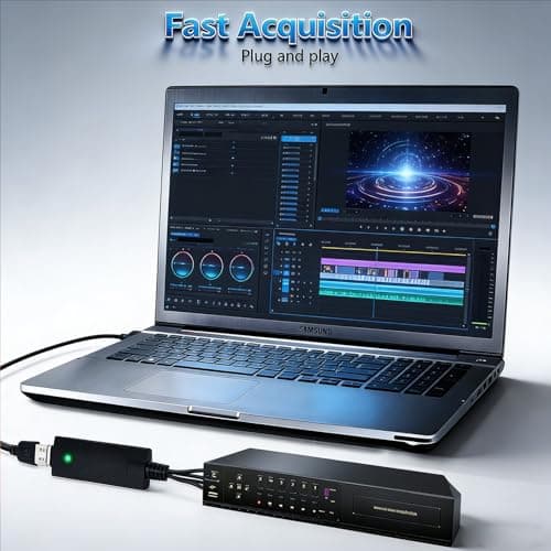 RCA to USB Video Capture Card,VHS to Digital Converter,USB 2.0 Video Capture Card,Convert VHS to Digital from VHS VCR Mini DV Hi8 DVD for MAC/PC — view 3