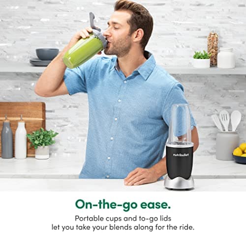 nutribullet® Pro 900W Personal Blender, 13-Piece Set, 32oz and 24oz Cups, Extractor Blade, Smoothies, Food Prep, Blends Ice and Frozen Fruit, Onyx Black, NB9-1301AK — view 5
