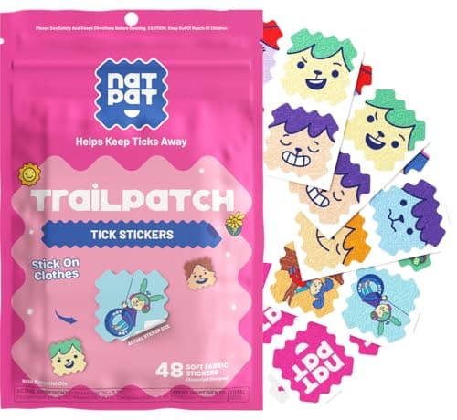 NATPAT Trail Patch Outdoor Stickers for Kids (48 Pack) - BuzzPatch - For Toddlers, Babies, Kids