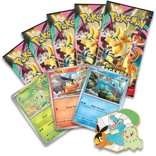 Pokémon TCG: Mega Evolution—Ascended Heroes First Partners Deluxe Pin Collection (3 Foil Promo Cards, 1 Deluxe Pin & 5 Booster Packs — view 2