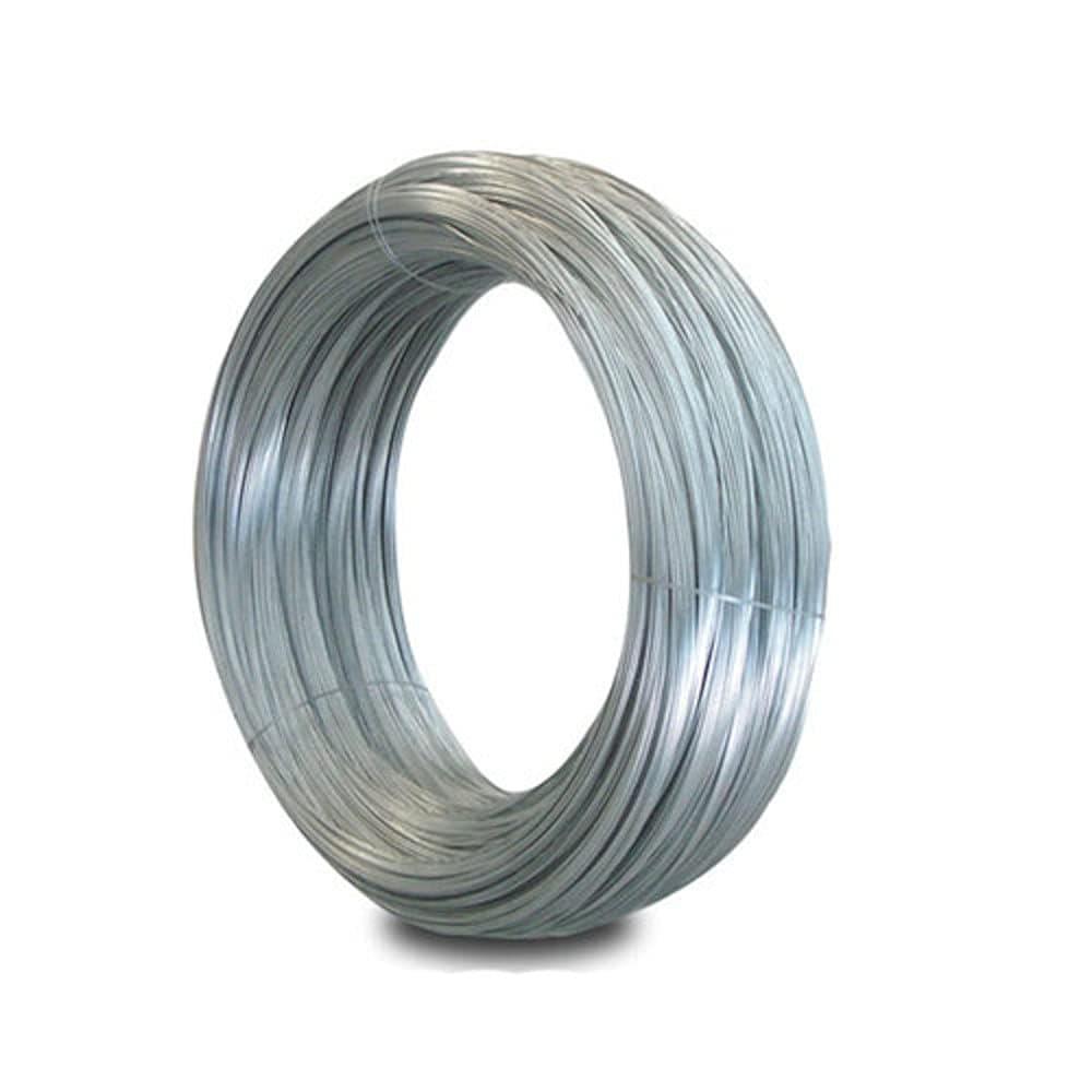Merriway BH00327 Galvanised Garden Wire, 2mm x 20 Metres (65ft) 12 Gauge 5/64 inch Thickness, Grey,Grey — view 4
