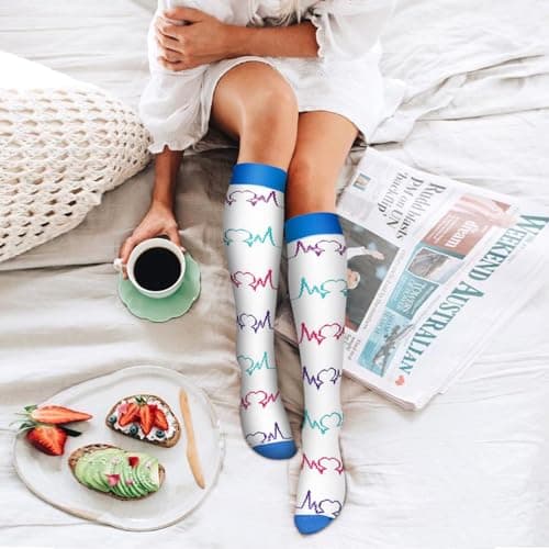 Bluemaple 6 Pack Copper Compression Socks for Women and Men Circulation-Best Support for Medical, Running,Nursing,Athletic — view 2