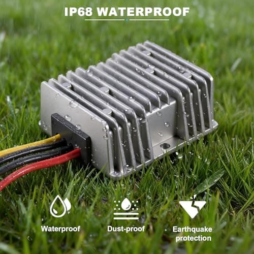 BIUIOY 36V 48V to 12V Step Down Converter for Golf Cart, 20A 240W DC-DC Converter with Fuse & Terminal Block, Premium Voltage Reducer for RV Accessories, Solar Systems, LED Lights — view 3