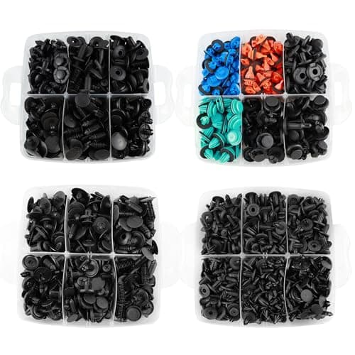 Car Push Retainer Clips Screws 1355PCS Auto Fasteners Assortment 42Popular Sizes Door Panel Trim Automotive Clips Bumper Rivets with Fastener Remover for Pickup Truck Ford GM Toyota Honda Chrysler — view 4
