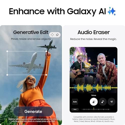 Samsung Galaxy S25 FE Cell Phone (2025), 256GB AI Smartphone, Unlocked Android, Large Display, 4900mAh Battery, High Res-Camera, AI Photo Edits, Durable, US 1 Yr Warranty, Navy — view 5