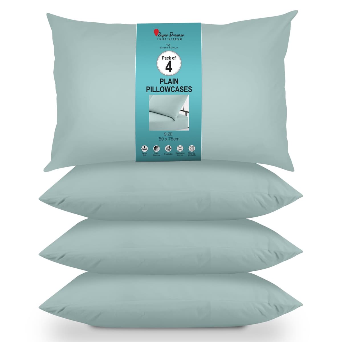 GC GAVENO CAVAILIA Fitted Sheet Single Bed (91 x 190cm) - Grey Bedding Sheets - Plain Dyed Microfiber Bed Sheets Single - (10 inch) 25cm Deep Pocket Bottom Sheet - Easycare - Wrinkle & Fade Resistant — view 67