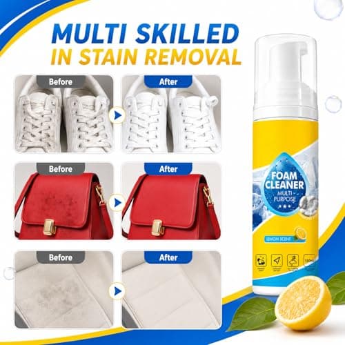 4-In-1 Multi-Enzyme Foam Cleaner,Foam Cleaner Multi Purpose,Powerful & Multipurpose Car Interior Foam Cleaners,All-Purpose Deep Cleaning Spray for Car Interior,Deep Clean Cars,Kitchen (2Pcs, 10 oz) — view 3