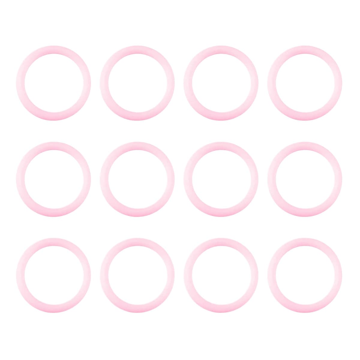 12 Piezas Anillo De Silicona Chupete,Chupete Bebé Clips,Adaptadores Para Chupetes Mam,Soporte Suave Mordedor,Regalos Para Niños,Accesorios para Baby Shower,Rosa,Kiuiom