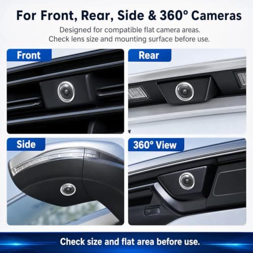 2Pcs Car Camera Lens Protector, Clear Backup Camera Cover and Lens Guard — view 3