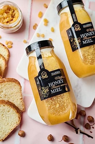 HONIGMA Marma Wildflower Honey | Authentic Raw Honey from Ukraine | 100% Pure, Unpasteurized & Fully Crystallized | 1000g/35.2oz | Naturally Solid Texture | Pack of 1 — view 4