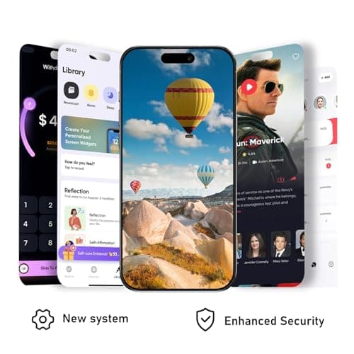 16PROMA X Unlocked Smartphone 6.9" HD Screen 6+256GB Smartphone with 128G Memory Card New System 6800mAh Long Battery Dual SIM/Fingerprint Lock/Face ID/GPS (Black) — view 2