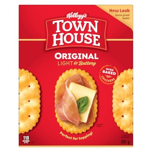 Kellogg's Town House Original Crackers, 391.0 g (Pack of 1) - Package May Vary