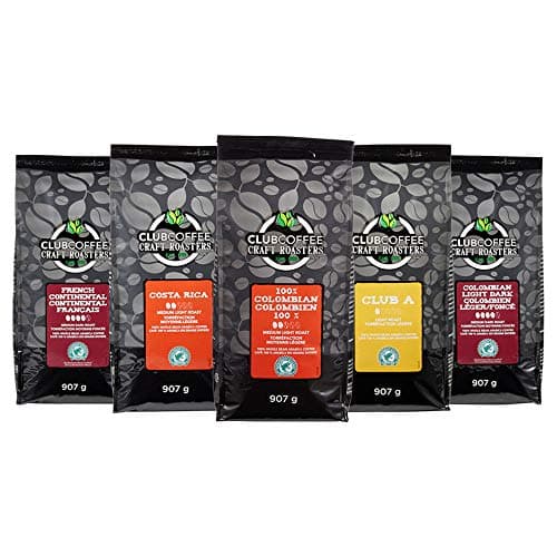 Club Coffee Craft Roasters 100% Colombian - Medium Light Roast Whole Bean Coffee, Rainforest Alliance Certified, 2 Pound Bag — view 5
