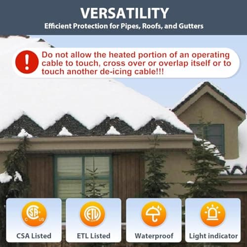 HEATIT HIRD 160 feet Roof & Gutter De-Icing Cable — view 2