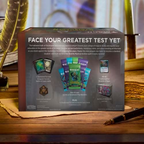 Magic: The Gathering Secrets of Strixhaven - Bundle (9 Play Boosters, 30 Lands, 1 Alt-Art Card + Exclusive Accessories) — view 5