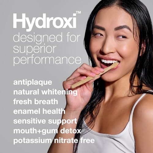 Davids Hydroxi Fluoride Free Nano Hydroxyapatite Toothpaste for Remineralizing, Sensitive Support, Whitening, Antiplaque, SLS Free, Natural Peppermint, 4oz, Made in USA — view 4