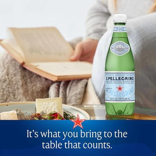 S.Pellegrino Sparkling Natural Mineral Water, Plastic Bottles, 16.9 Fl Oz (Pack of 12) — view 5