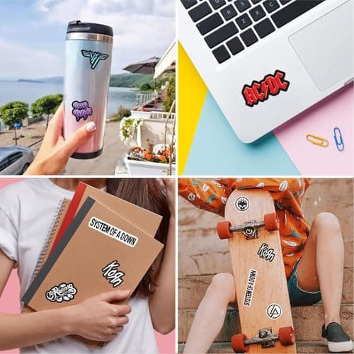 BulbaCraft Legendary Rock Band Stickers – Heavy Metal Laptop Decals - Vinyl Band Stickers for Adults, Rock Stickers and Decals, Gifts for Women & Men — view 5