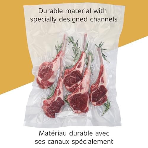FoodSaver Custom Length Vacuum Sealer Bags Multipack, 5 Count Rolls for Airtight Food Storage and Sous Vide - Compatible with FoodSaver, 8 (2 Pack) and 11 (3 Pack) — view 4