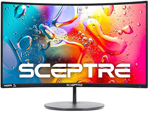 Sceptre Curved 24-inch Gaming Monitor 1080p R1500 98% sRGB HDMI x2 VGA Build-in Speakers, VESA Wall Mount Machine Black (C248W-1920RN Series) — view 3