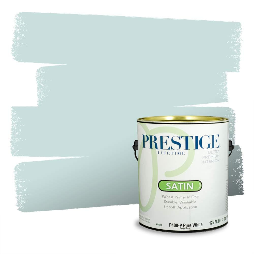 PRESTIGE Paints Interior Paint and Primer In One, 1-Gallon, Semi-Gloss, Comparable Match of Valspar* Dewdrop* — view 920