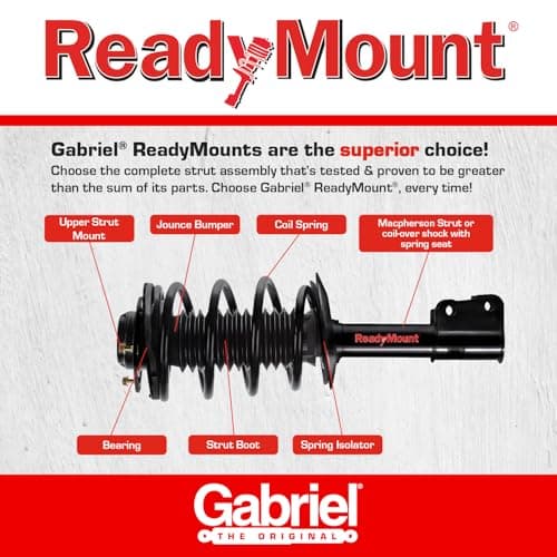 Gabriel G57193 Ultra ReadyMount Rear Right Complete Strut Assembly for 06-11 Toyota Avalon, 07-11 Toyota Camry (1 Pack) — view 4