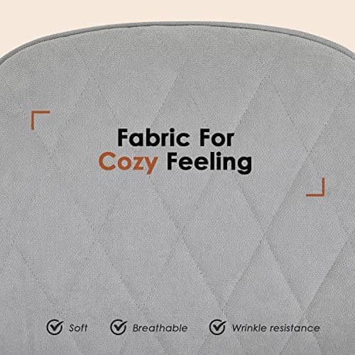 FDW Dining Chairs Accent Arm Chairs Dining Room Chair Kitchen Chair Dining Metal Side Chairs Arm Side Chairs Set of 2 for Home Kitchen Bedroom Living Room (Gray, Common Style) — view 5